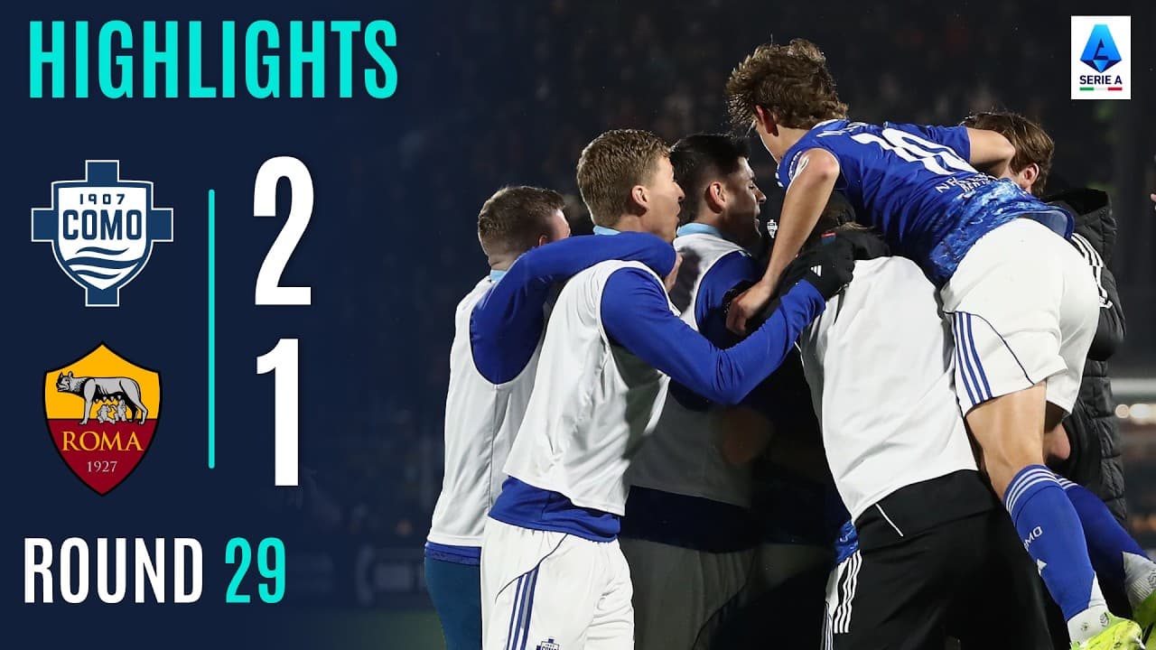 코모 1907 2-1 AS 로마 하이라이트