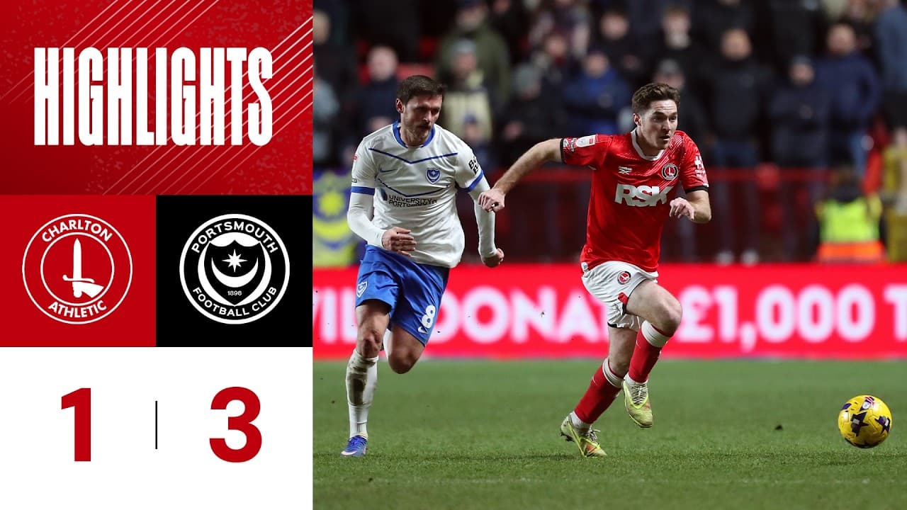 찰턴 애슬레틱 FC 1 VS 3 포츠머스 FC