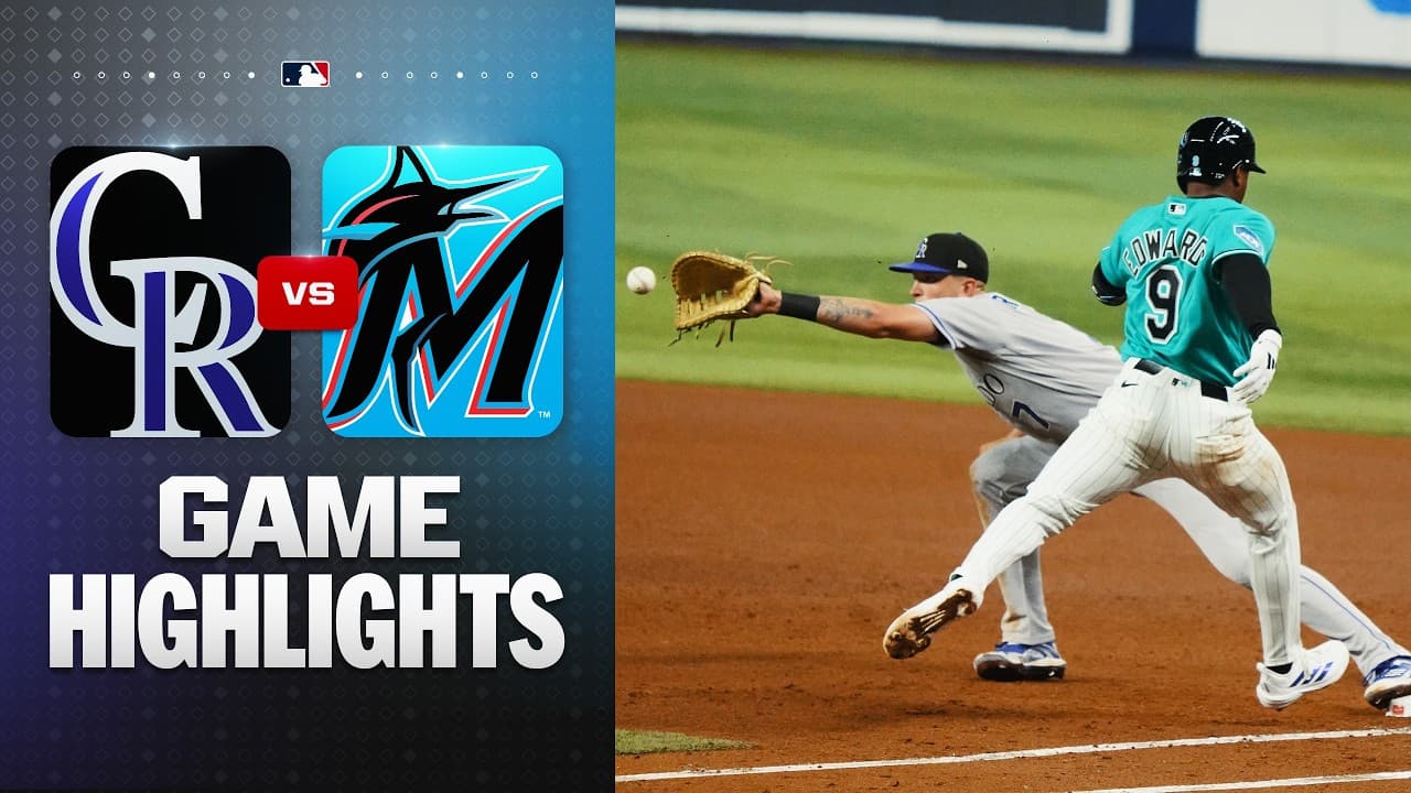 MLB 마이애미 4-3 콜로라도 하이라이트