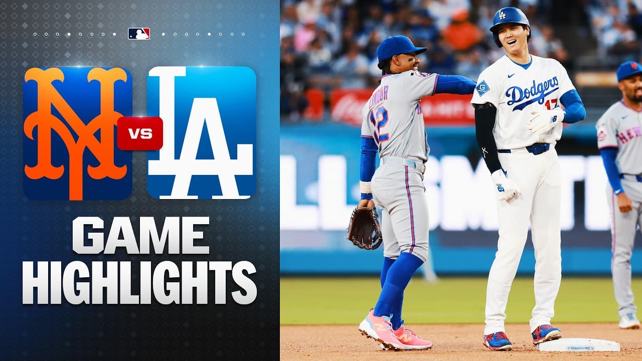 MLB 뉴욕 메츠 0-4 LA다저스 하이라이트