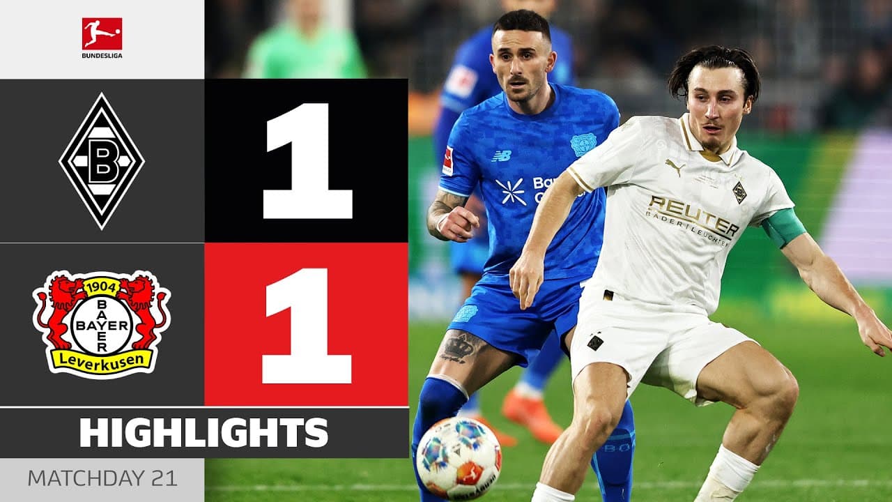 보루시아 묀헨글라트바흐 1 VS 1 바이어 04 레버쿠젠