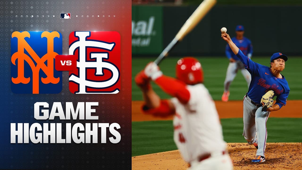 MLB 세인트루이스 3-0 뉴욕메츠 하이라이트