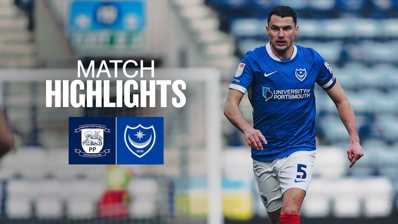 프레스턴 노스 엔드 FC 1 VS 0 포츠머스 FC