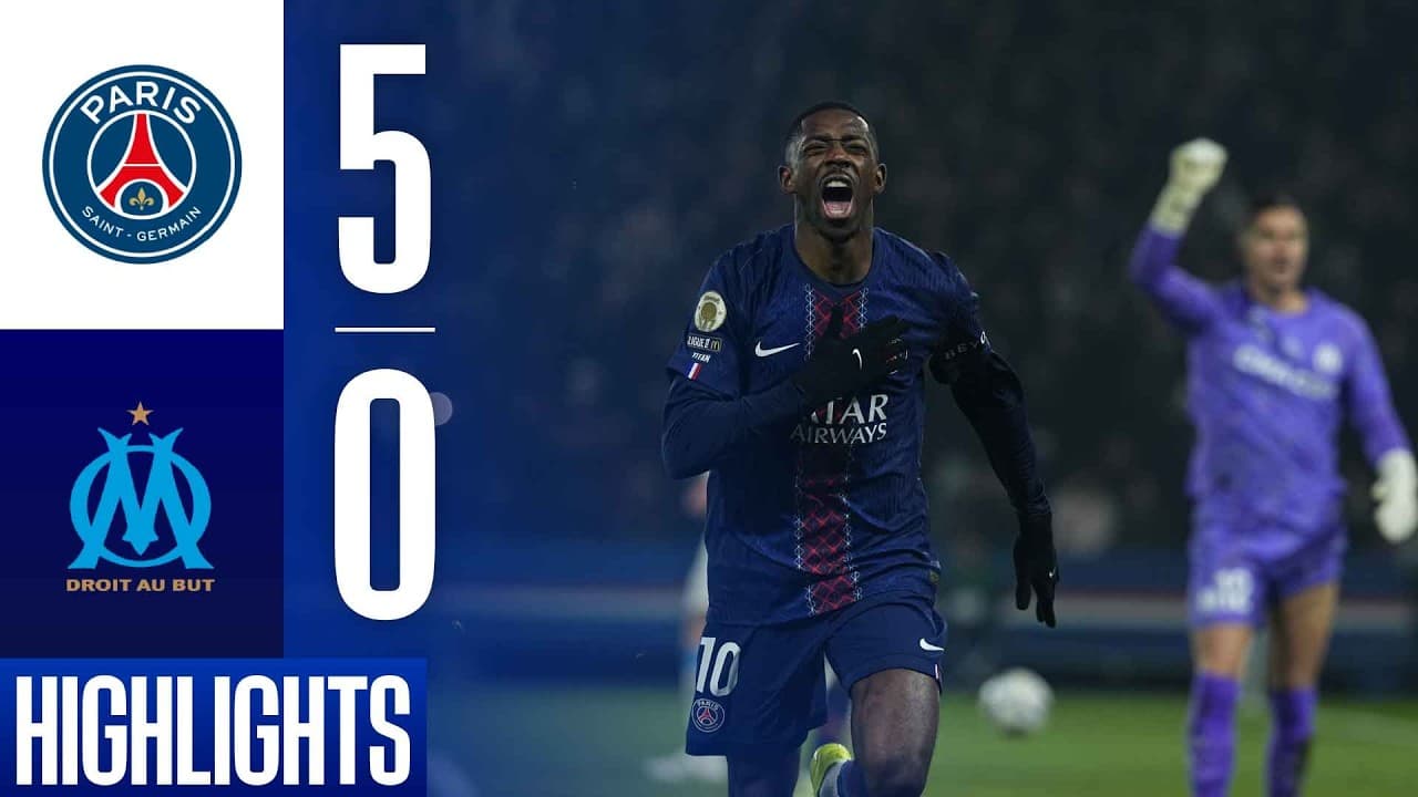 파리 생제르맹 FC 5 VS 0 올림피크 마르세유