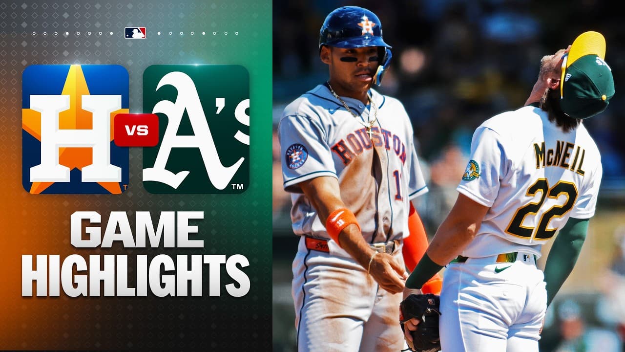 MLB 애슬레틱스 12-10 휴스턴 하이라이트